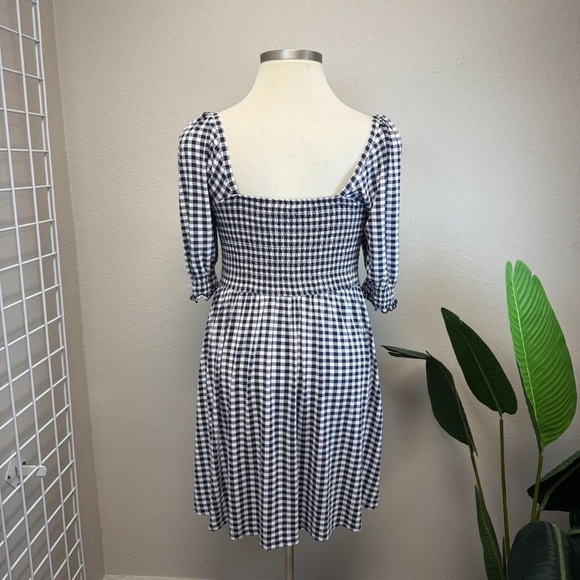 Draper James Blue & White Gingham Dress - Size Large - Picture 4 of 6